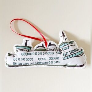 Ferry Boat Plush Ornament - Creationz By Catherine - Ottawa Canada